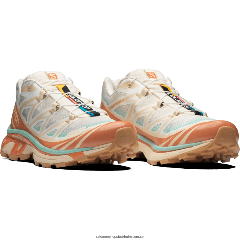 Salomon vaniljglass/yucca/solbakad sportskor för män - xt-6 skyline T82RP130