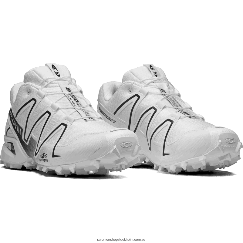 Salomon vit/legering sportskor för män - speedcross 3 T82RP178