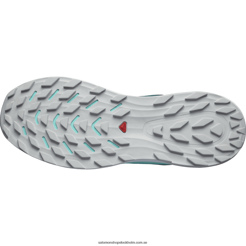 Salomon atlantisk djup/blå lyster/eldröd Traillöparskor för män - ultra glide 2 T82RP1438