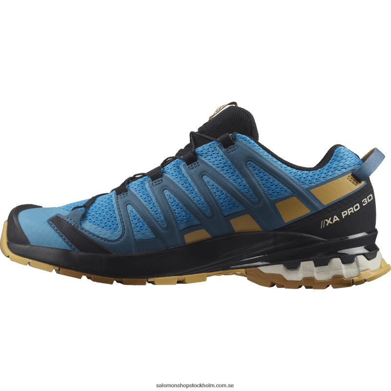 Salomon barriärrev/falllöv/bronsbrun terrängskor för män - xa pro 3d v8 T82RP1480
