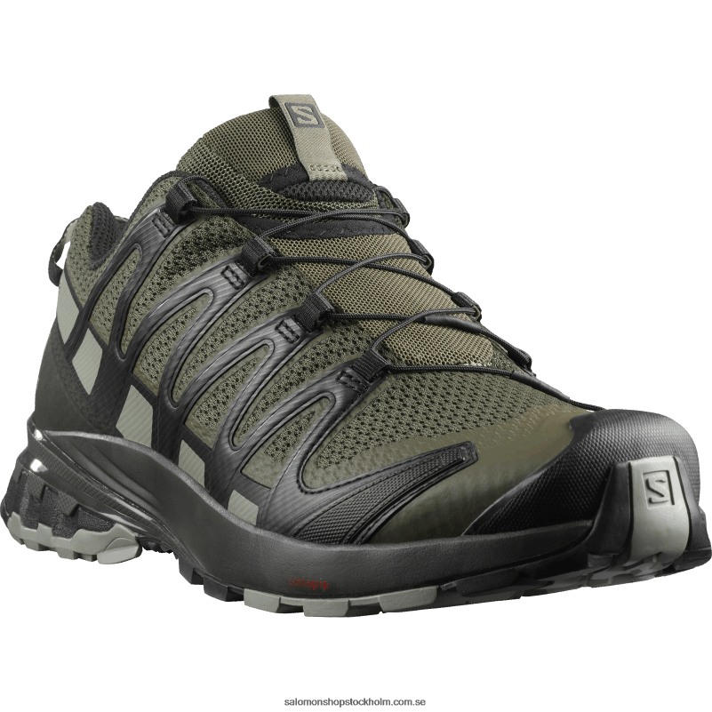 Salomon druvblad/torv/skugga terrängskor för män - xa pro 3d v8 T82RP1478