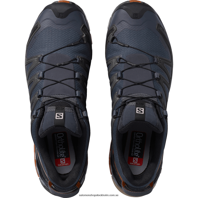 Salomon ebenholts/kolacafé/svart trail löparskor för män - xa pro 3d v8 gore-tex T82RP1481