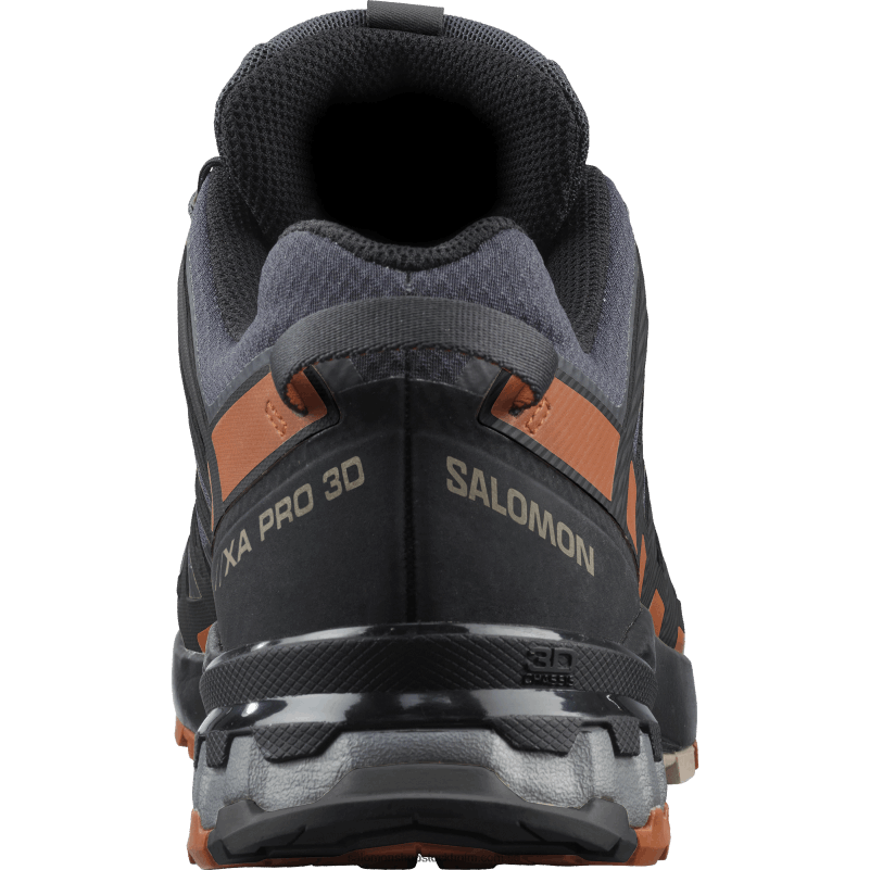 Salomon ebenholts/kolacafé/svart trail löparskor för män - xa pro 3d v8 gore-tex wide T82RP1472