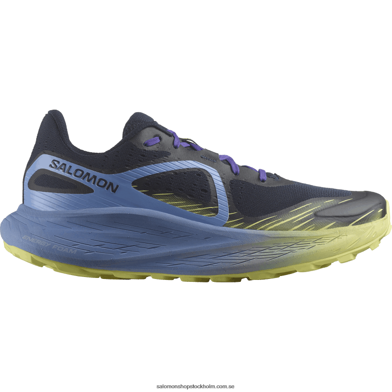 Salomon granada himmel/mörk safir/sunn lime herrlöparskor - glide max tr T82RP1448