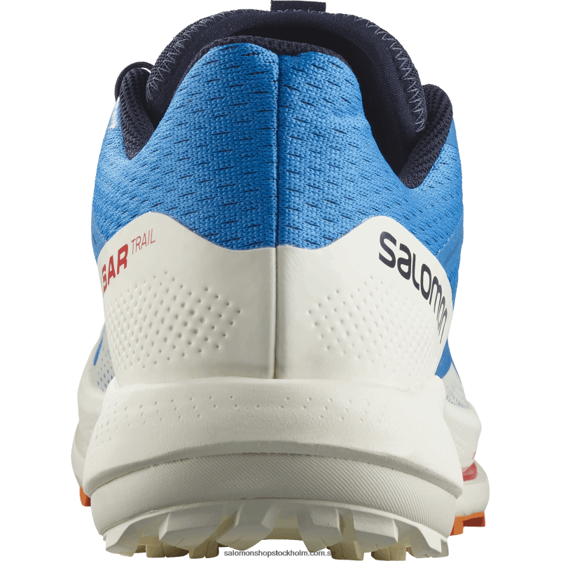 Salomon indigo bunting/vaniljglass/vibrerande apelsin trail löparskor för män - pulsar trail T82RP1458