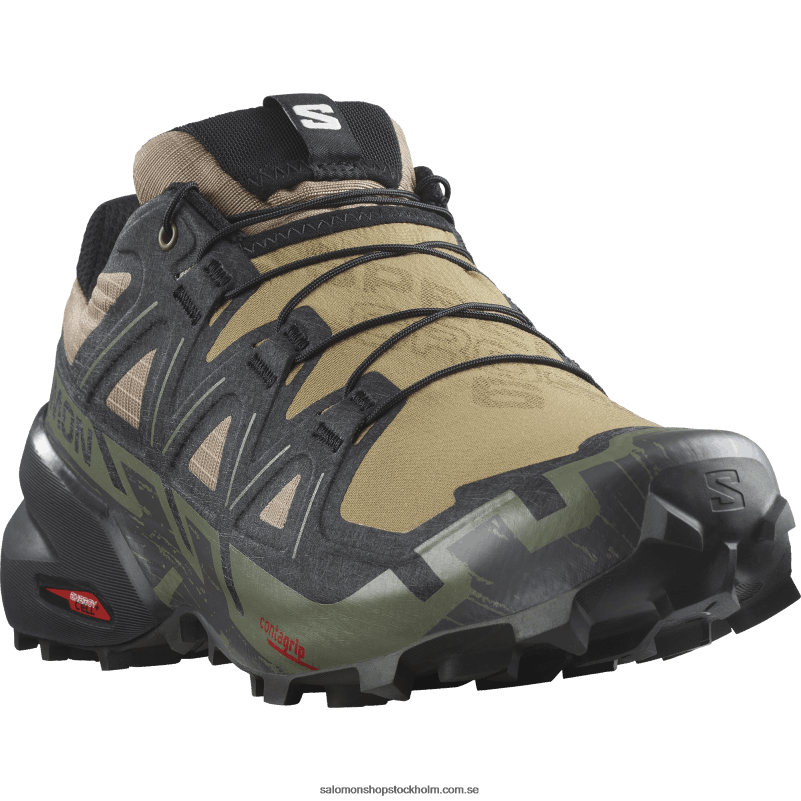 Salomon kelp/svart/djup lavgrön Traillöparskor för män - speedcross 6 T82RP1455