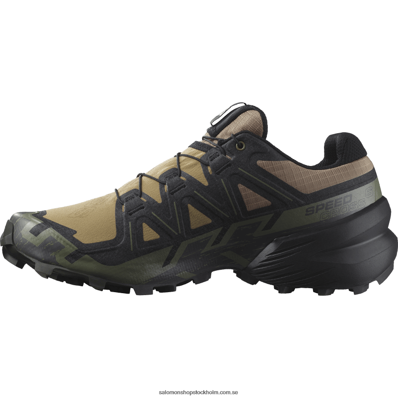 Salomon kelp/svart/djup lavgrön Traillöparskor för män - speedcross 6 T82RP1455