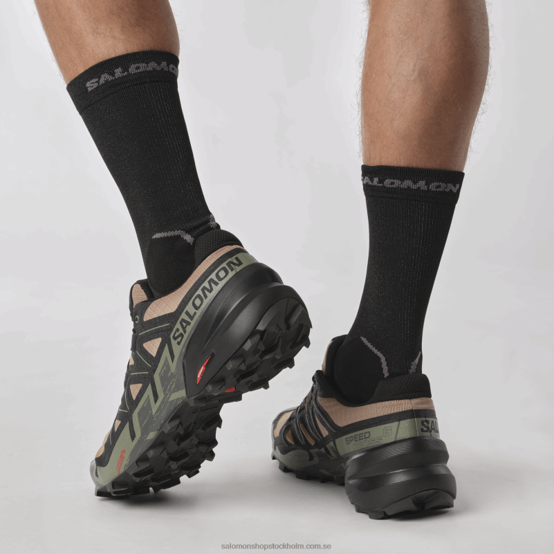 Salomon kelp/svart/djup lavgrön Traillöparskor för män - speedcross 6 T82RP1455
