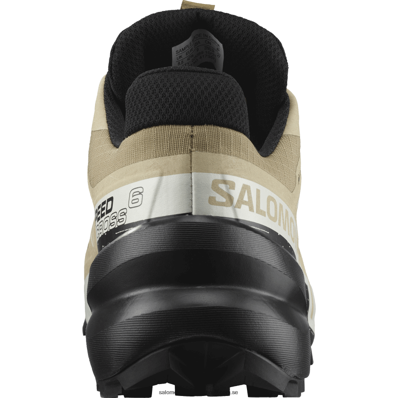 Salomon kelp/svart/vaniljis traillöparskor för män - speedcross 6 gore-tex T82RP1466