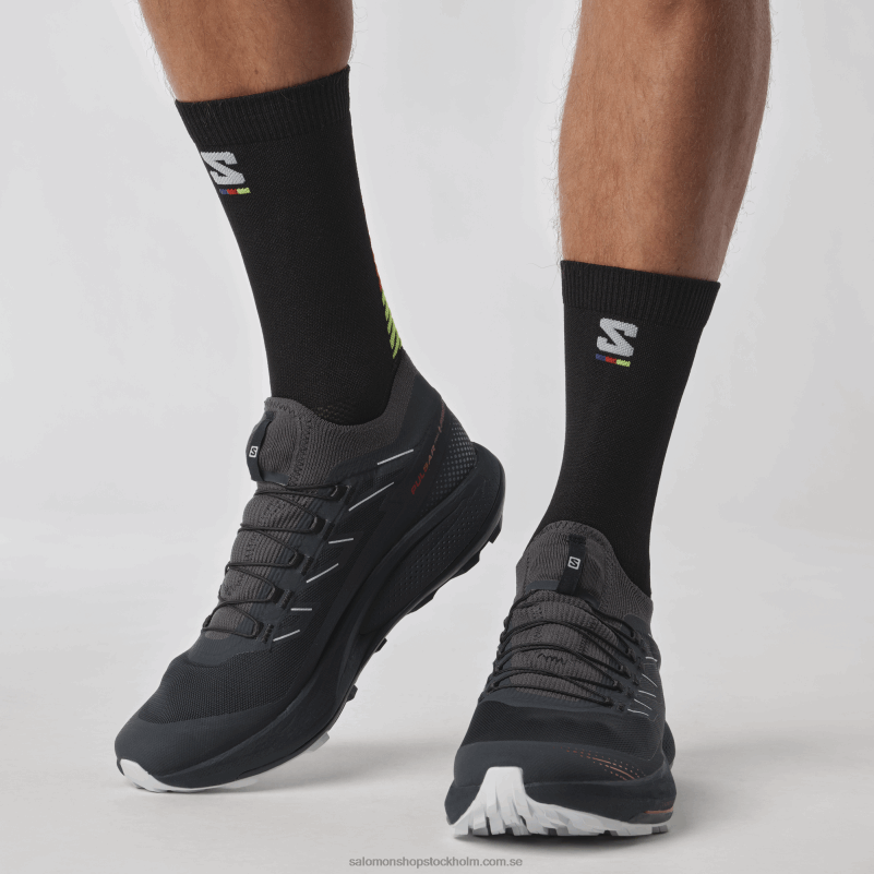 Salomon kol/eldröd/arktisk is Traillöparskor för män - pulsar trail pro 2 T82RP1436