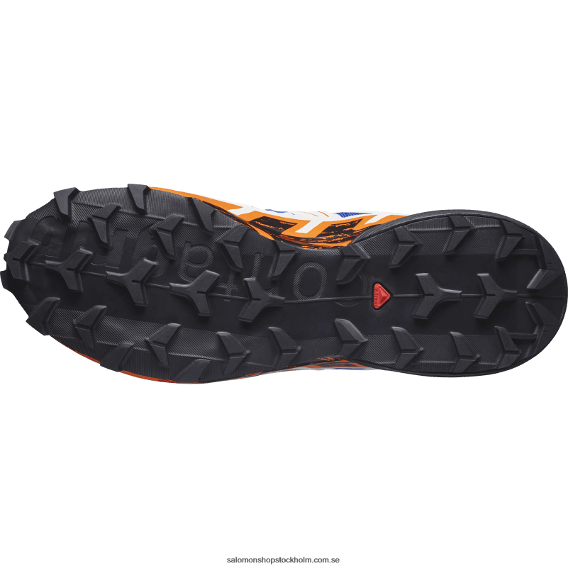 Salomon lapis blå/svart/scharlakansröd ibis Traillöparskor för män - speedcross 6 T82RP1456