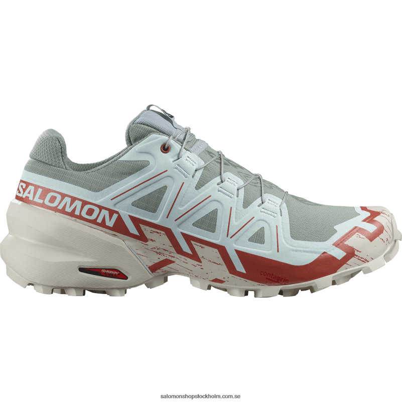 Salomon liljepad/regnig dag/blekt aqua Traillöparskor för män - speedcross 6 T82RP1454
