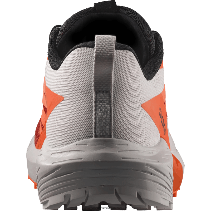 Salomon månsten/chockerande orange/eldröd traillöparskor för män - sense ride 5 T82RP1434
