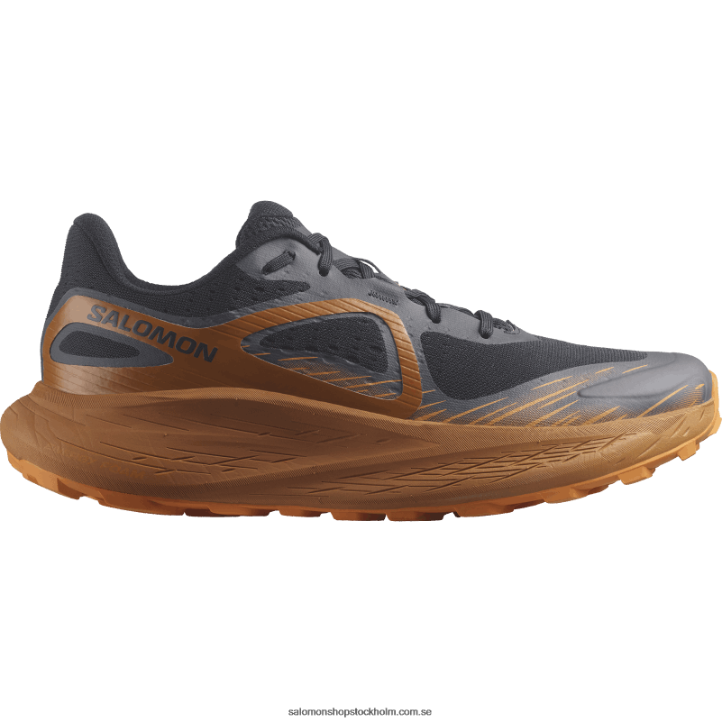 Salomon mörk safir/sockermandel/apelsinpeppar herrlöparskor - glide max tr T82RP1447