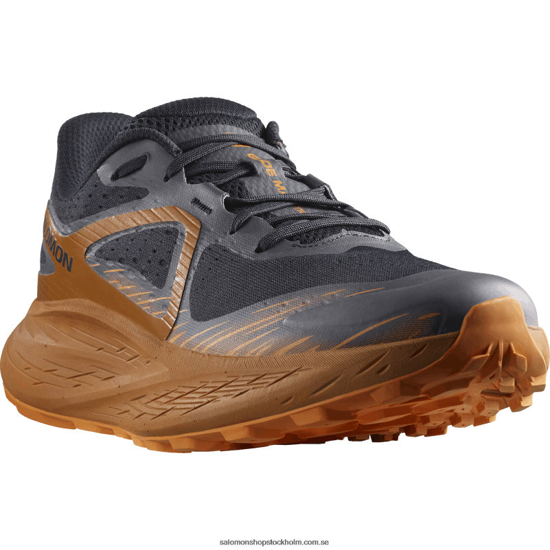 Salomon mörk safir/sockermandel/apelsinpeppar herrlöparskor - glide max tr T82RP1447