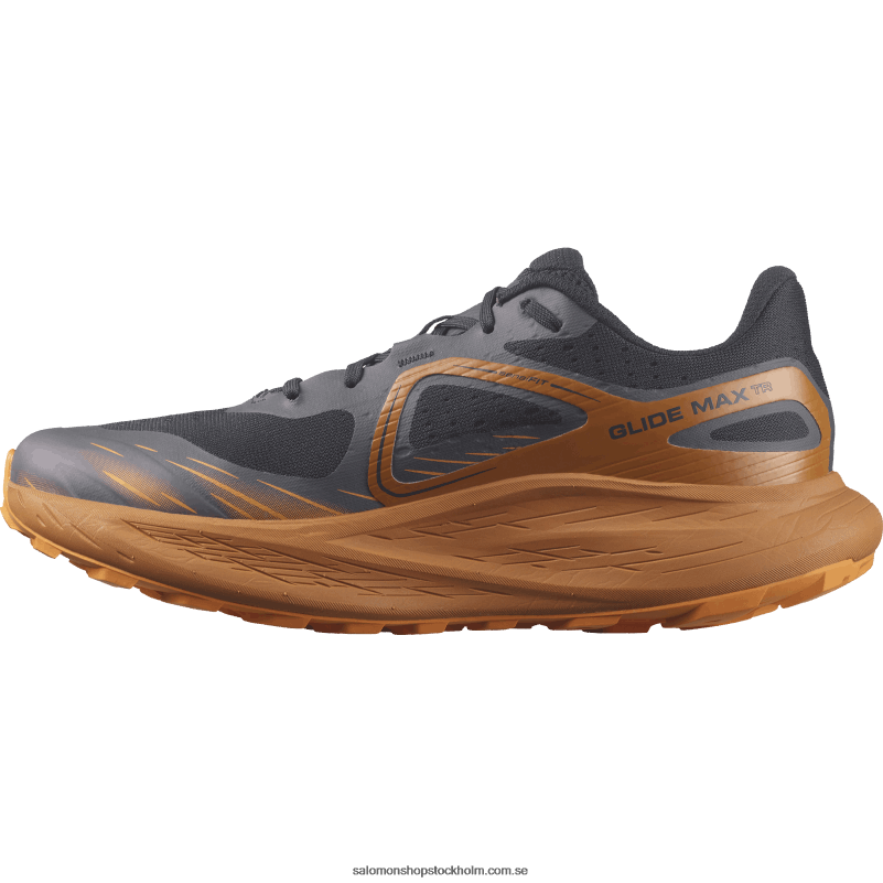 Salomon mörk safir/sockermandel/apelsinpeppar herrlöparskor - glide max tr T82RP1447