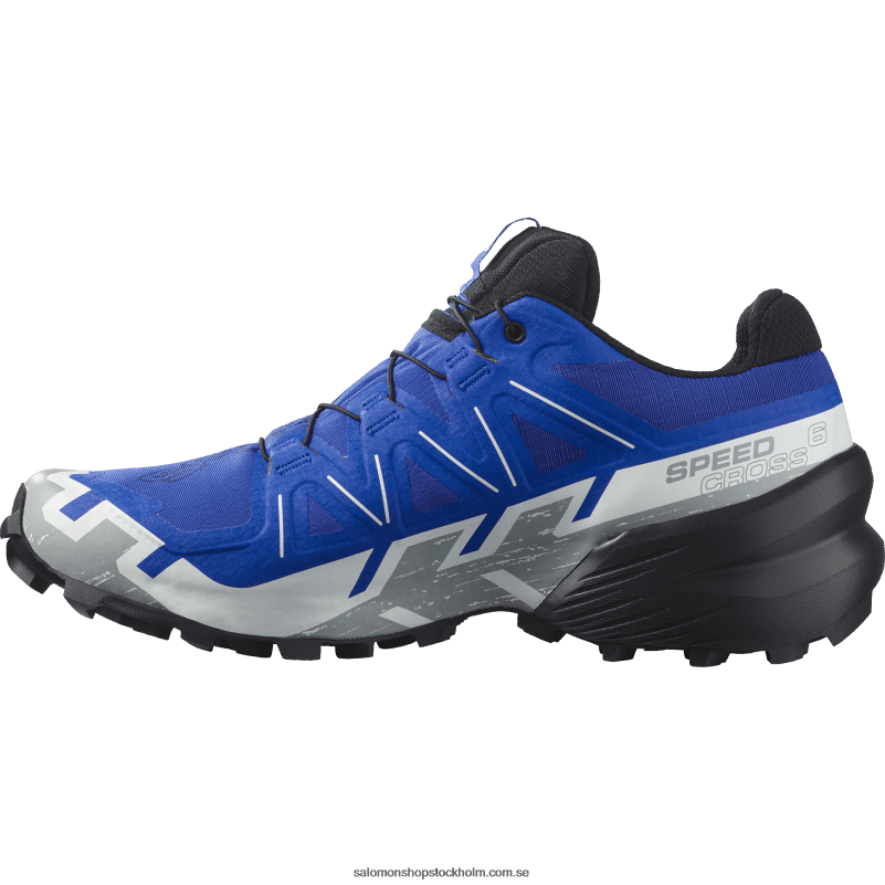 Salomon nautisk blå/svart/vit traillöparskor för män - speedcross 6 gore-tex T82RP1467