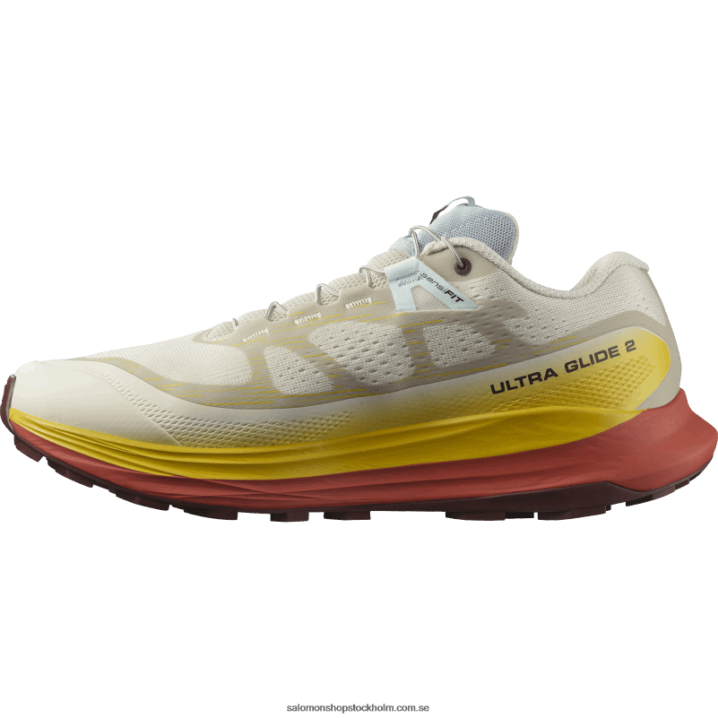 Salomon regnig dag/fresia/het sås Traillöparskor för män - ultra glide 2 T82RP1441