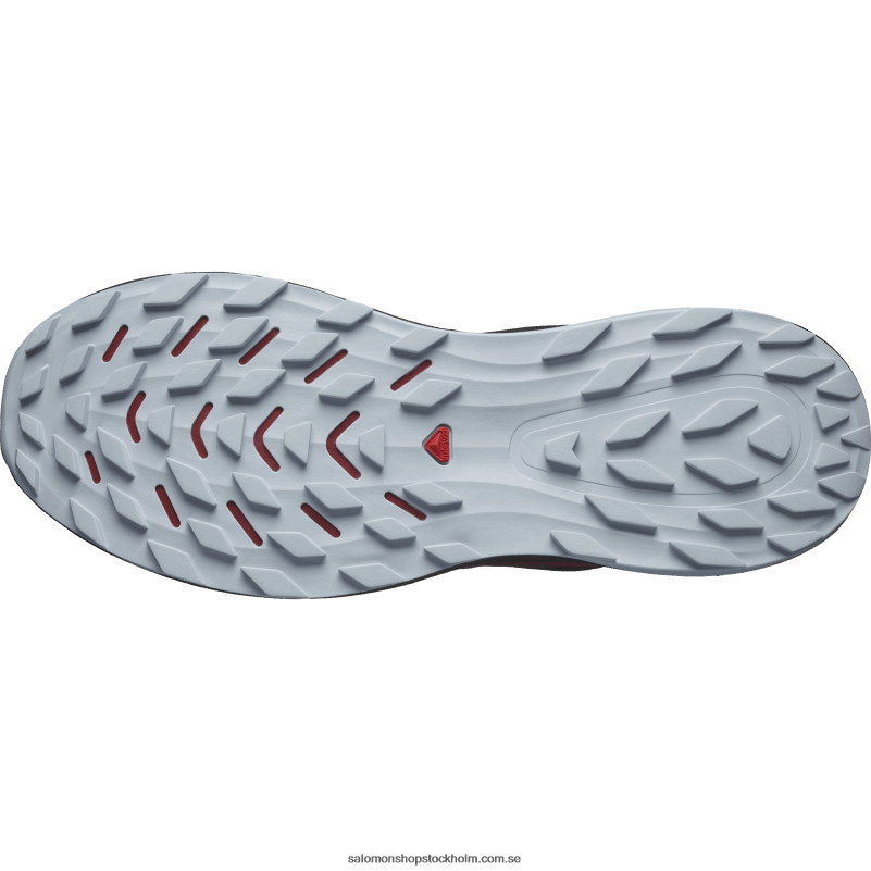 Salomon svart/cykelröd/pärlblå Traillöparskor för män - ultra glide 2 T82RP1439