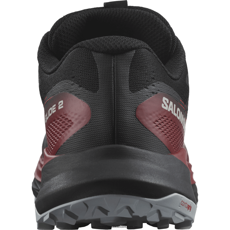 Salomon svart/cykelröd/pärlblå Traillöparskor för män - ultra glide 2 T82RP1439