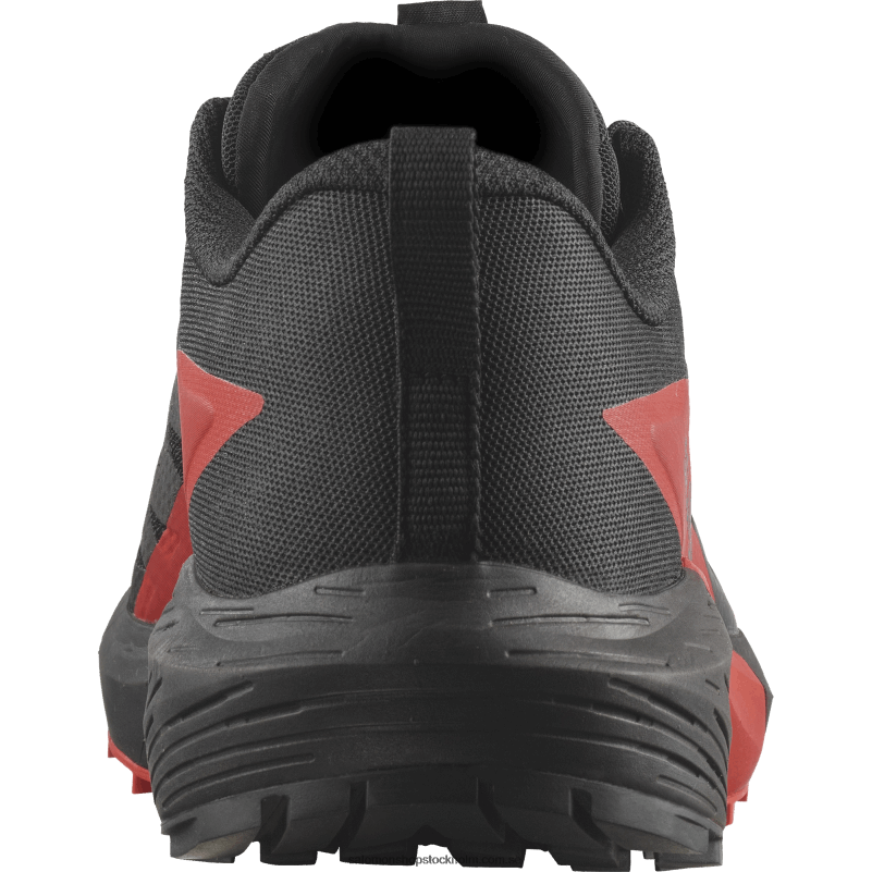 Salomon svart/eldröd traillöparskor för män - sense ride 5 T82RP1432
