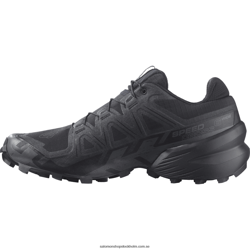 Salomon svart/fantom traillöparskor för män - speedcross 6 breda T82RP1471