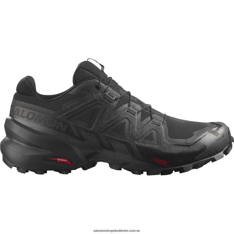 Salomon svart/fantom traillöparskor för män - speedcross 6 gore-tex T82RP1465