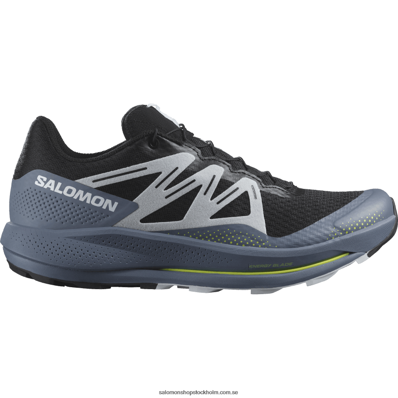 Salomon svart/kinablå/arktisk is trail löparskor för män - pulsar trail T82RP1459