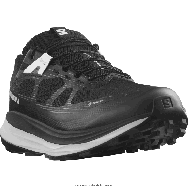 Salomon svart/månsten/vit traillöparskor för män - ultra glide 2 gore-tex T82RP1443