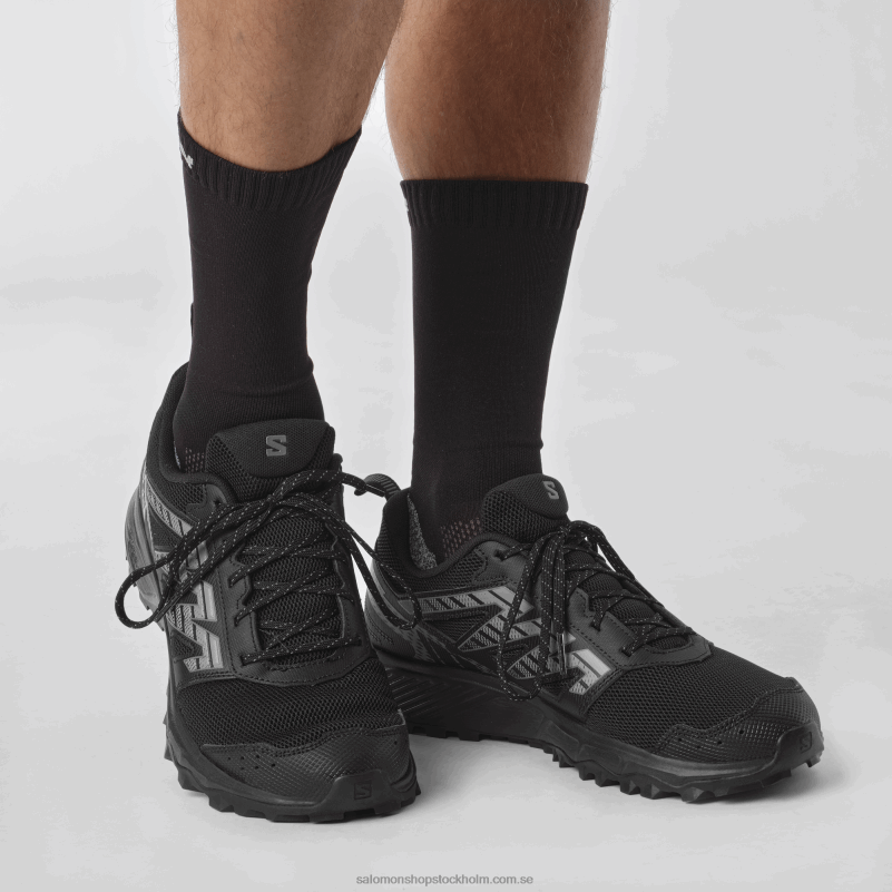Salomon svart/tenn/frostgrå löparskor för män - vandra T82RP1486