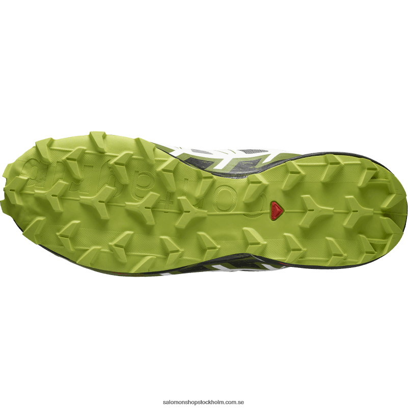 Salomon svart/vit/sur kalk Traillöparskor för män - speedcross 6 T82RP1457