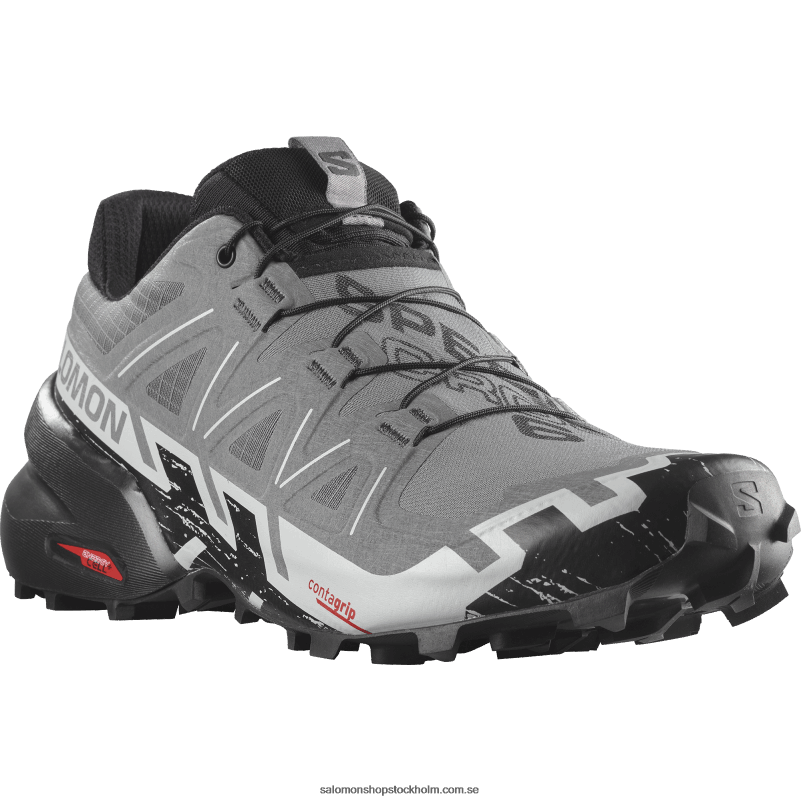Salomon tyst nyans/svart/pärlblå Traillöparskor för män - speedcross 6 T82RP1453