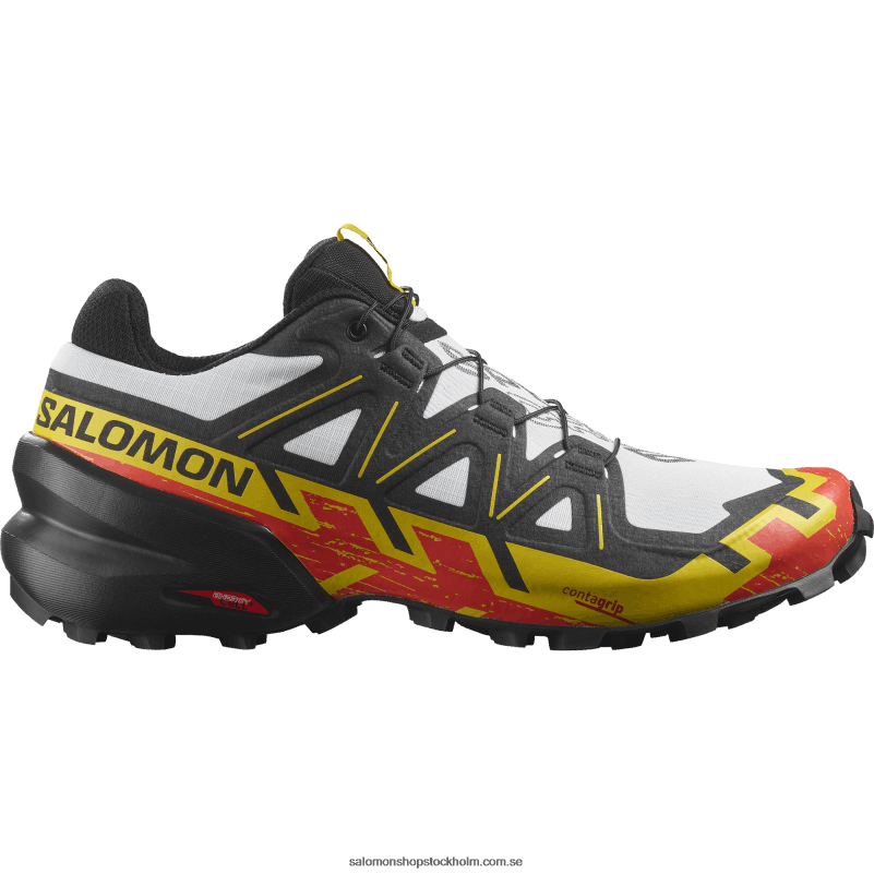 Salomon vit/svart/empiregul Traillöparskor för män - speedcross 6 T82RP1451