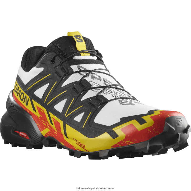 Salomon vit/svart/empiregul Traillöparskor för män - speedcross 6 T82RP1451