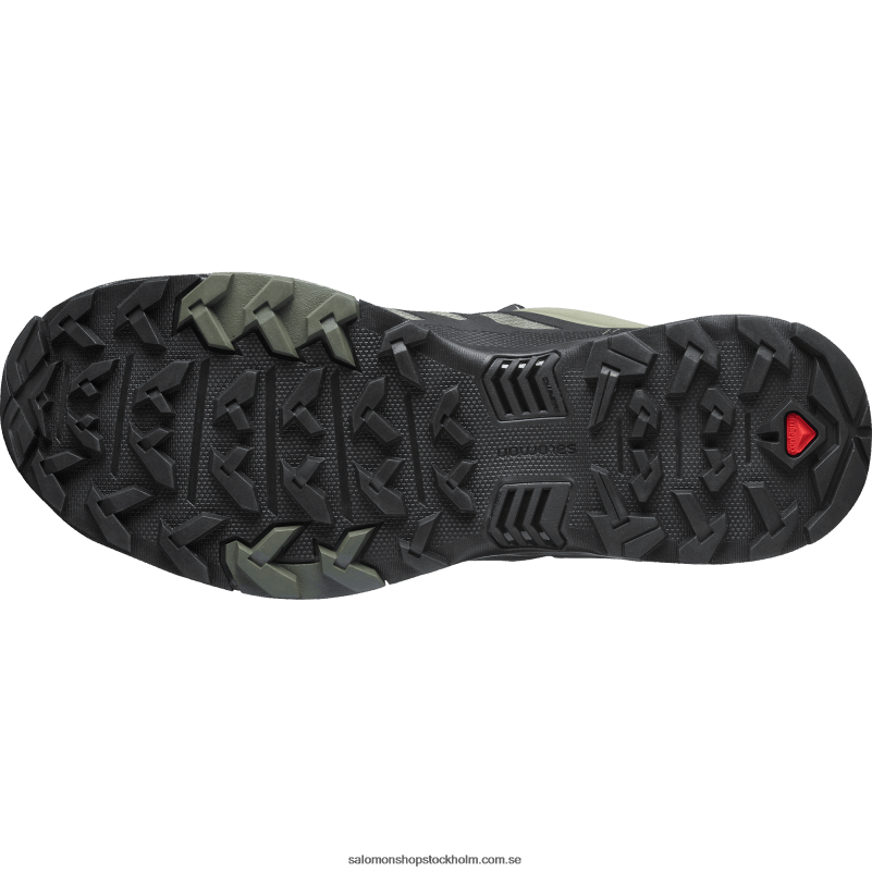 Salomon djup lavgrön/svart/olivnatt vandringsskor för män - x ultra 4 gore-tex T82RP16