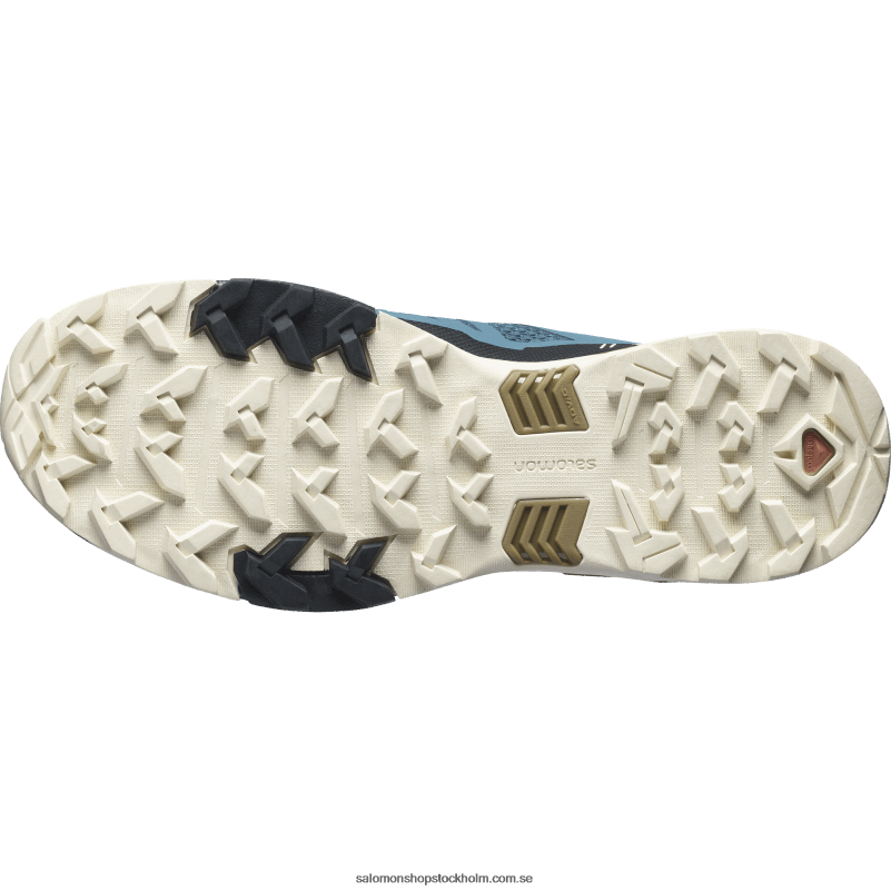 Salomon gräsand blå/blekt sand/bronsbrun vandringsskor för män - x ultra 4 T82RP25