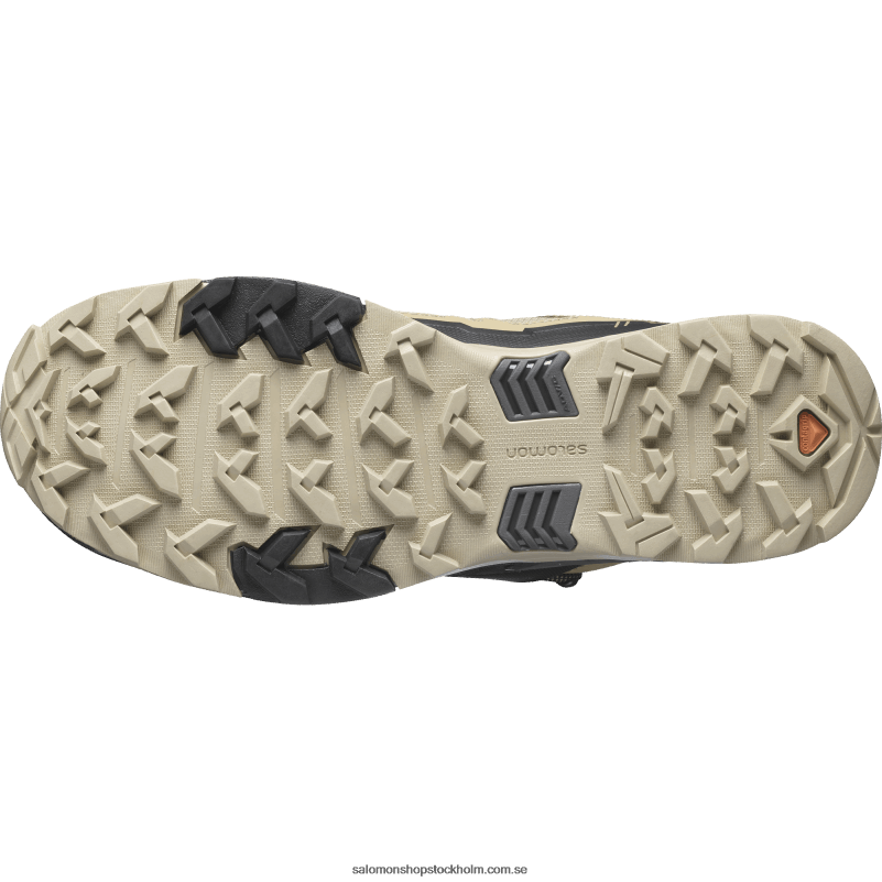 Salomon kelp/svart/safari vandringskängor för män - x ultra 4 mid gore-tex T82RP12
