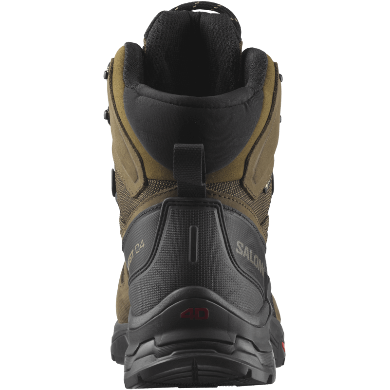Salomon ökenpalm/svart/kelp vandringskängor i läder för män - quest 4 gore-tex T82RP6