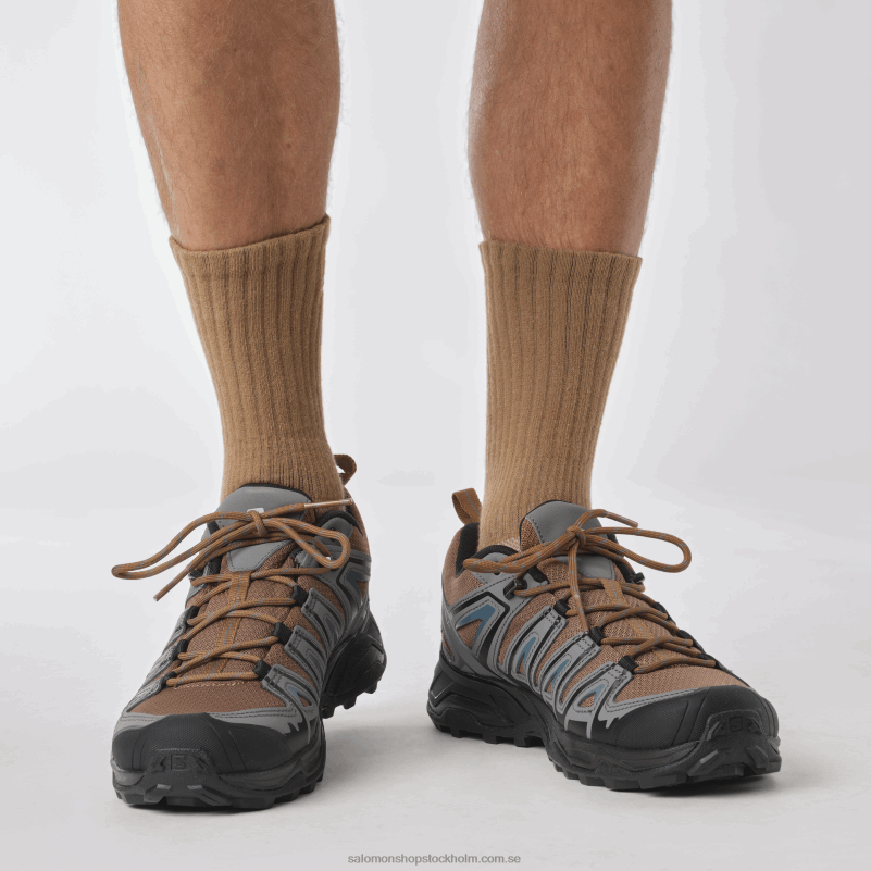 Salomon kola/lugn nyans/gräsandblå vandringsskor för män - x ultra pioneer aero T82RP20
