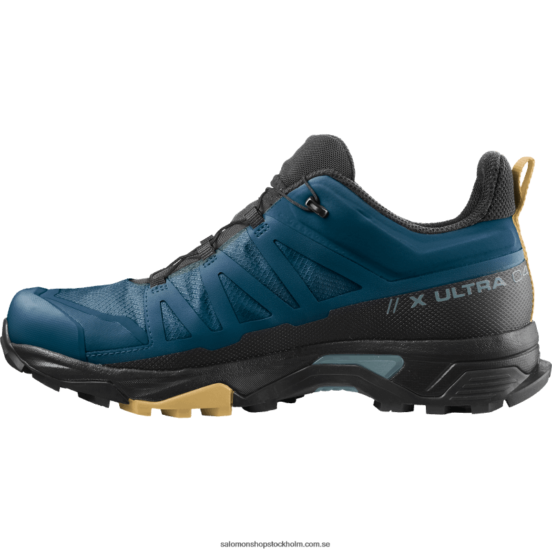 Salomon legion blå/svart/fall löv vandringsskor för män - x ultra 4 gore-tex T82RP17