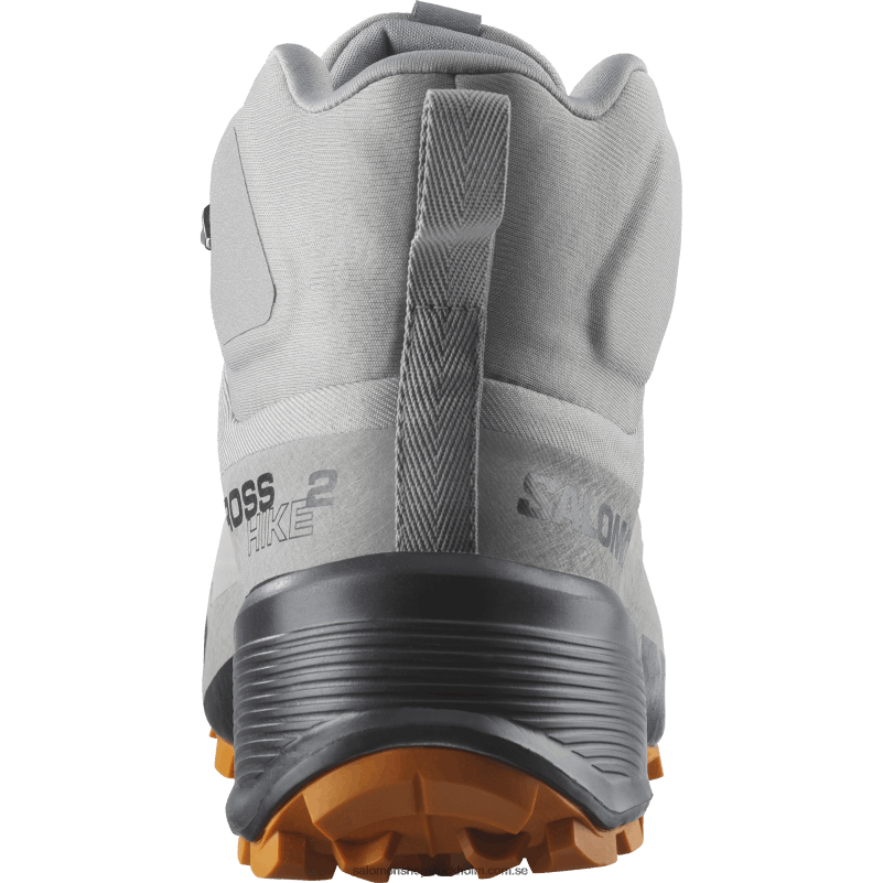 Salomon mås/marmelad/svart vandringskängor för män - cross hike 2 mid gore-tex T82RP37