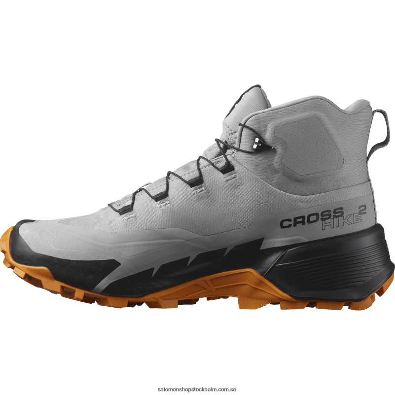 Salomon mås/marmelad/svart vandringskängor för män - cross hike 2 mid gore-tex T82RP37