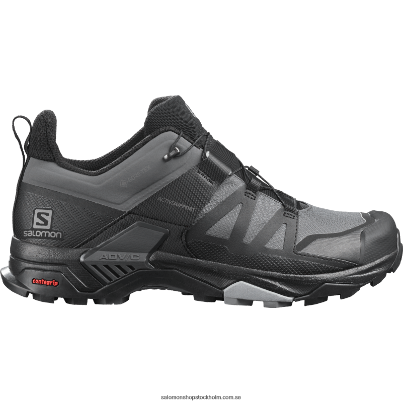 Salomon magnet/svart/monument vandringsskor för män - x ultra 4 vid gore-tex T82RP41