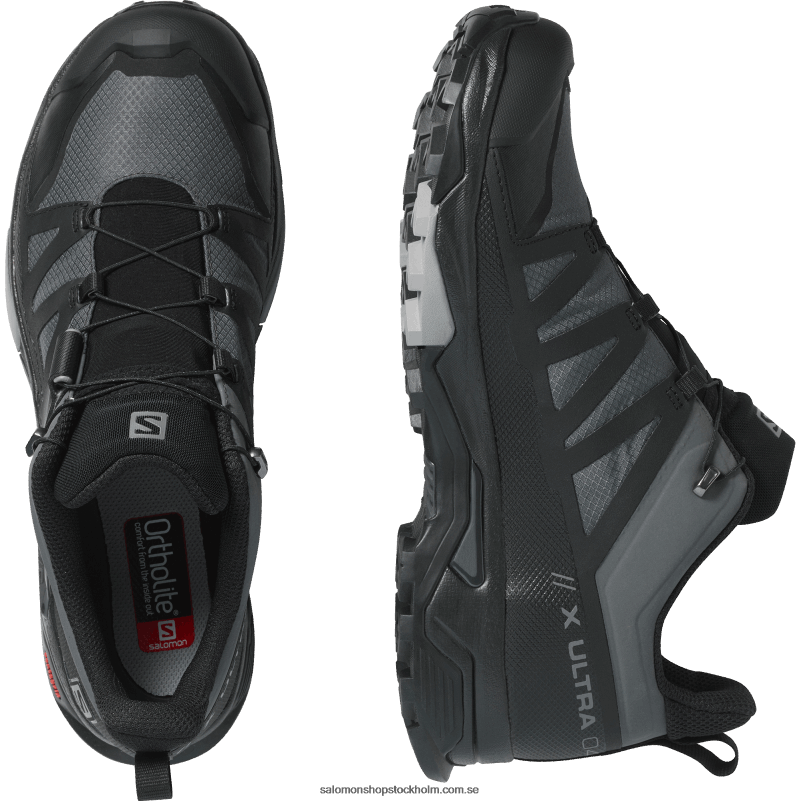 Salomon magnet/svart/monument vandringsskor för män - x ultra 4 vid gore-tex T82RP41