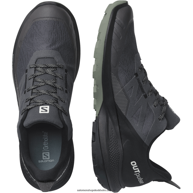 Salomon magnet/svart/smide vandringsskor för män - outpulse gore-tex T82RP44