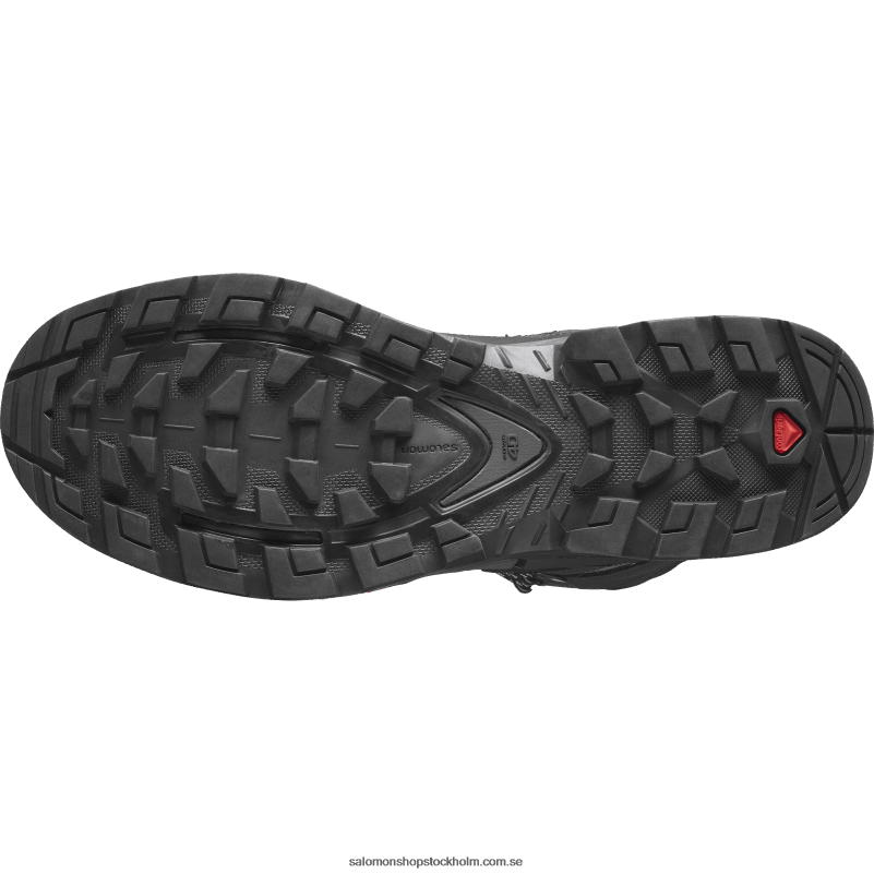 Salomon magnet/svart/stenbrott vandringskängor i läder för män - quest 4 gore-tex T82RP7