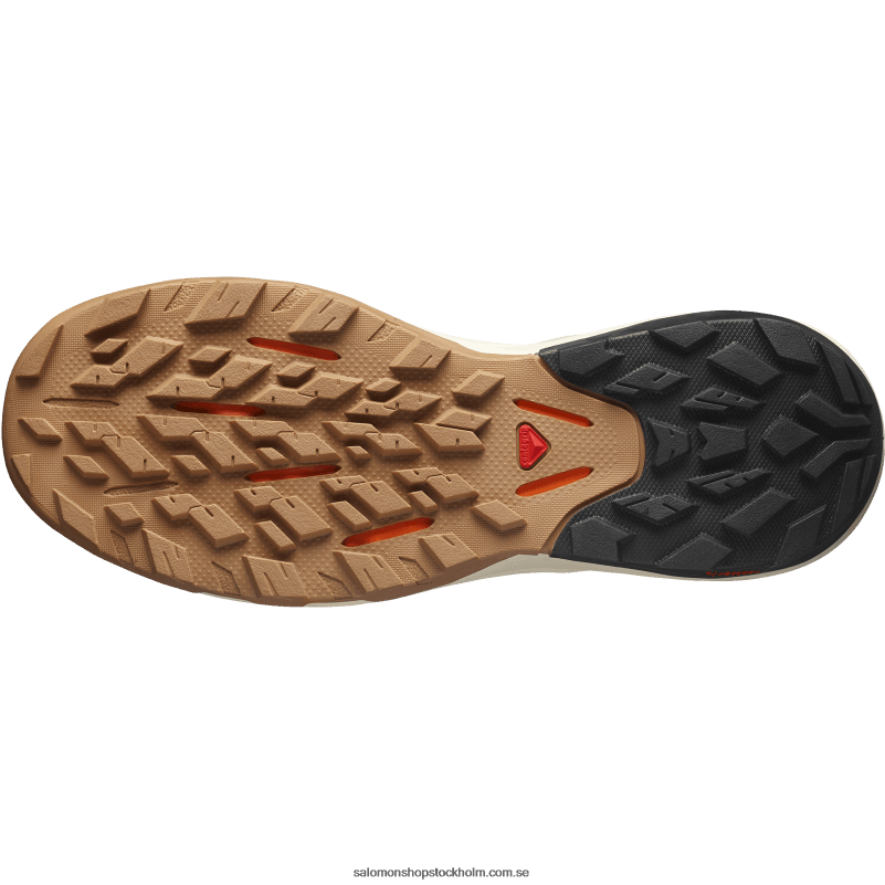 Salomon smide/blekt sand/vibrerande apelsin vandringsskor för män - outpulse T82RP29