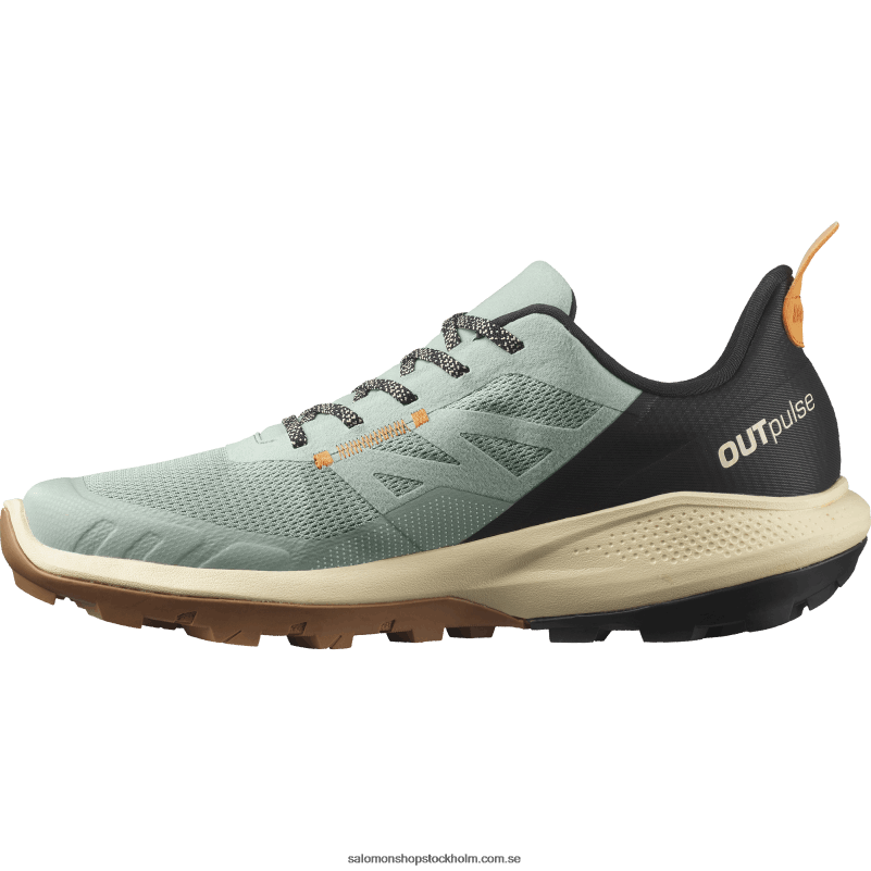 Salomon smide/blekt sand/vibrerande apelsin vandringsskor för män - outpulse T82RP29