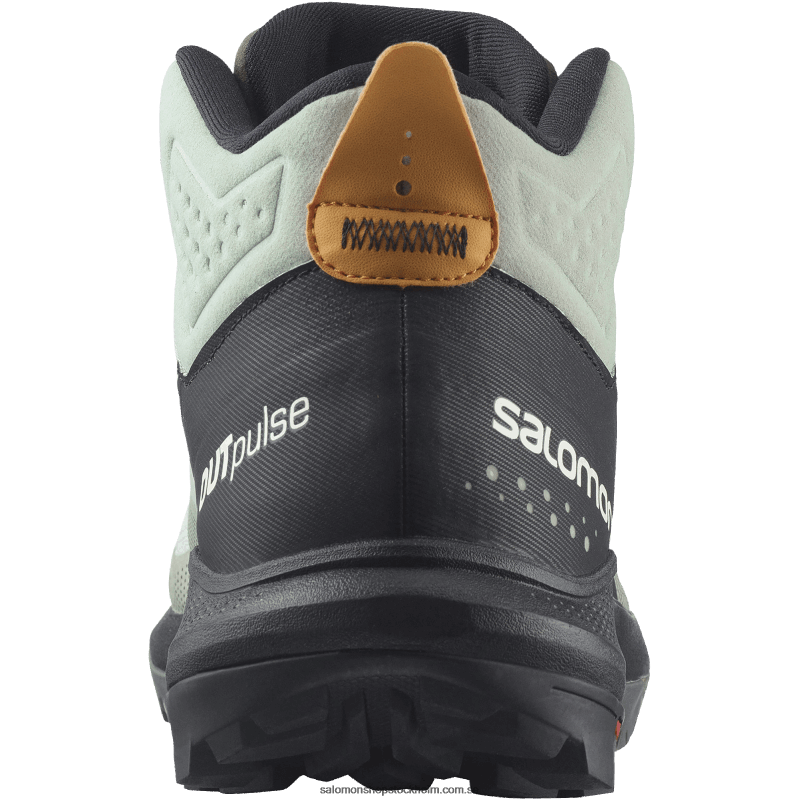 Salomon smidesjärn/svart/vibrerande orange vandringskängor för män - outpulse mid gore-tex T82RP31