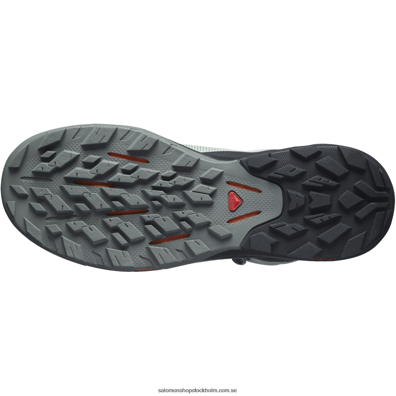 Salomon smidesjärn/svart/vibrerande orange vandringskängor för män - outpulse mid gore-tex T82RP31